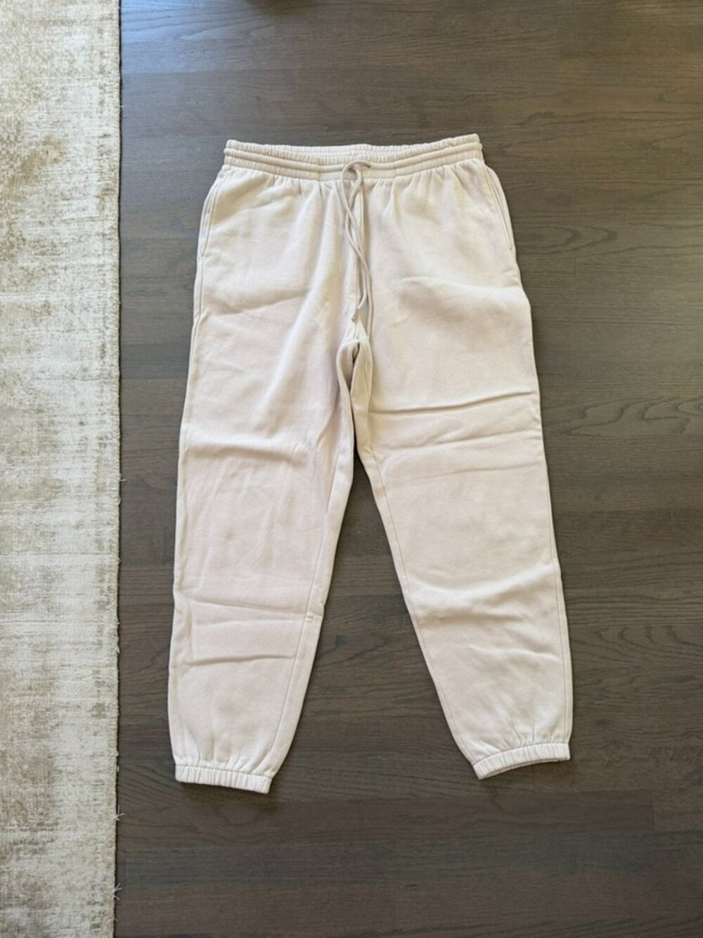 H&M Beige Fleece Jogger Sweatpants Size Large